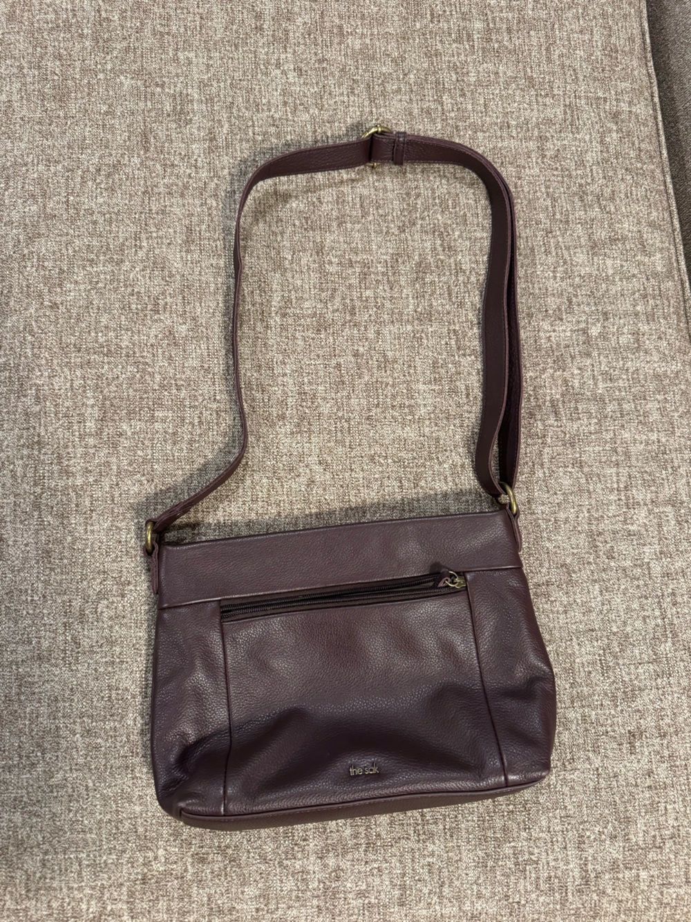 The Sak Plum Leather Crossbody Bag